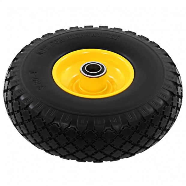 Sack Truck Trolley Wheels 2 Pcs Solid Pu 3.00-4 Image 4
