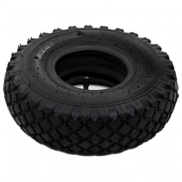 2 Tyres 2 Inner Trolley Tubes 3.00-4 260x85 Sack Truck Wheel Rubber Image 3