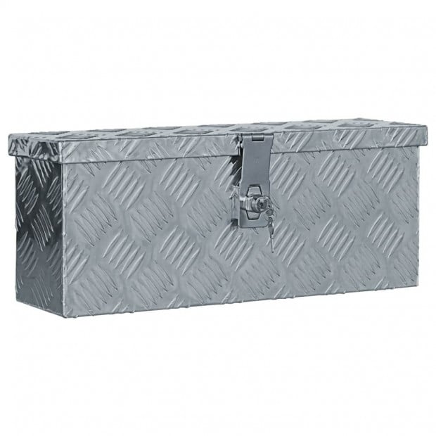 Aluminium Box for Tools 48.5x14x20 Cm Silver