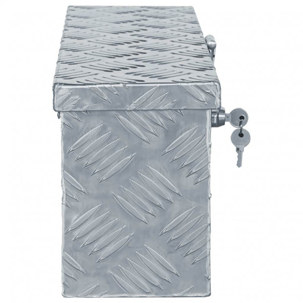 Aluminium Box for Tools 48.5x14x20 Cm Silver Image 2