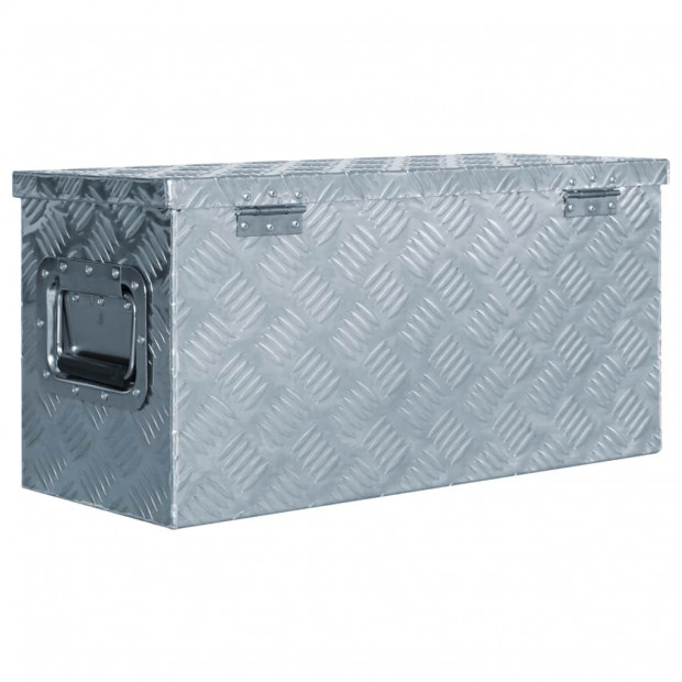 Aluminium Box 61.5x26.5x30 Cm Silver Image 3