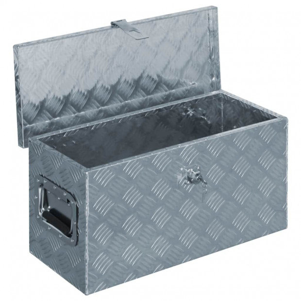 Aluminium Box 61.5x26.5x30 Cm Silver Image 4