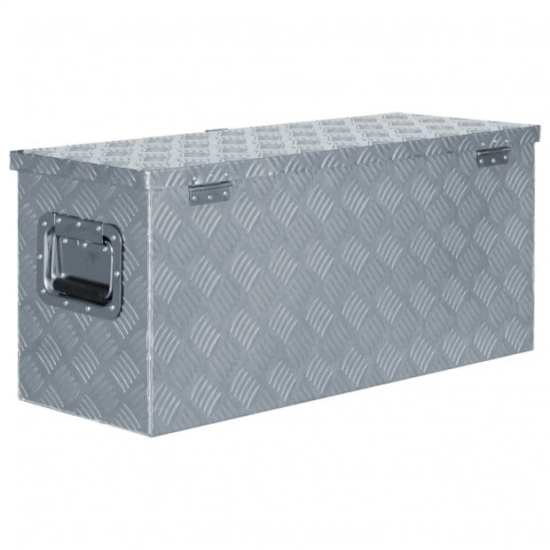 Aluminium Box 80x30x35 Cm Silver Image 3