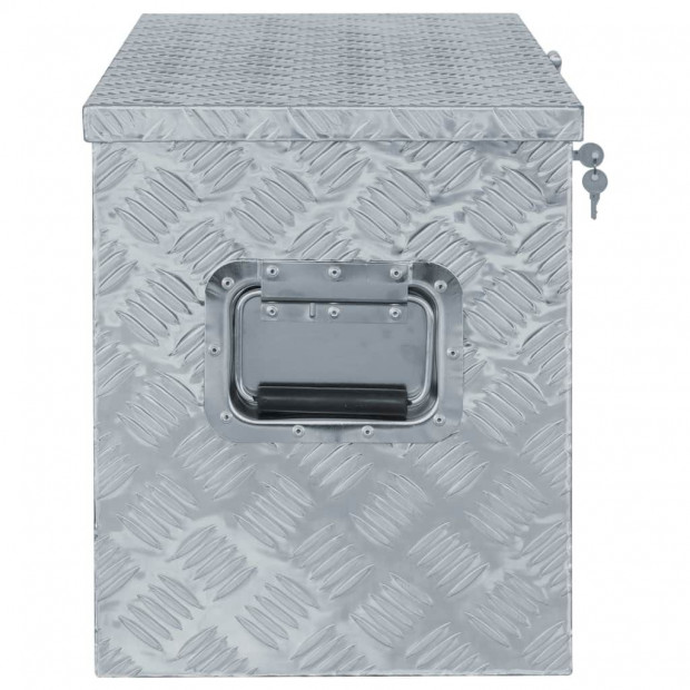 Aluminium Box For Tools 90.5x35x40 Cm Silver Image 3