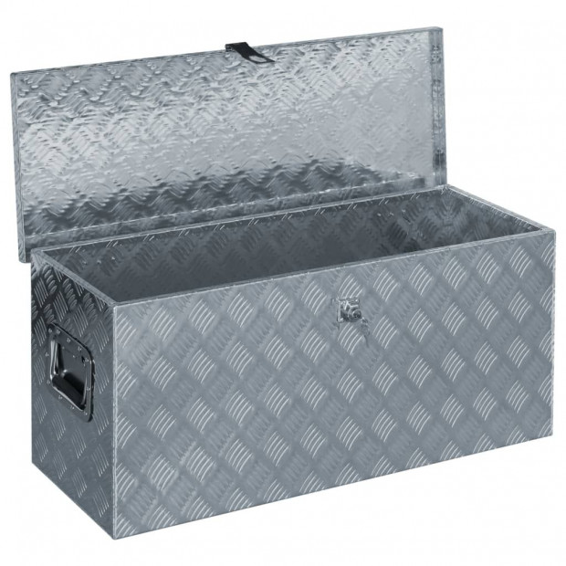 Aluminium Box For Tools 90.5x35x40 Cm Silver Image 5