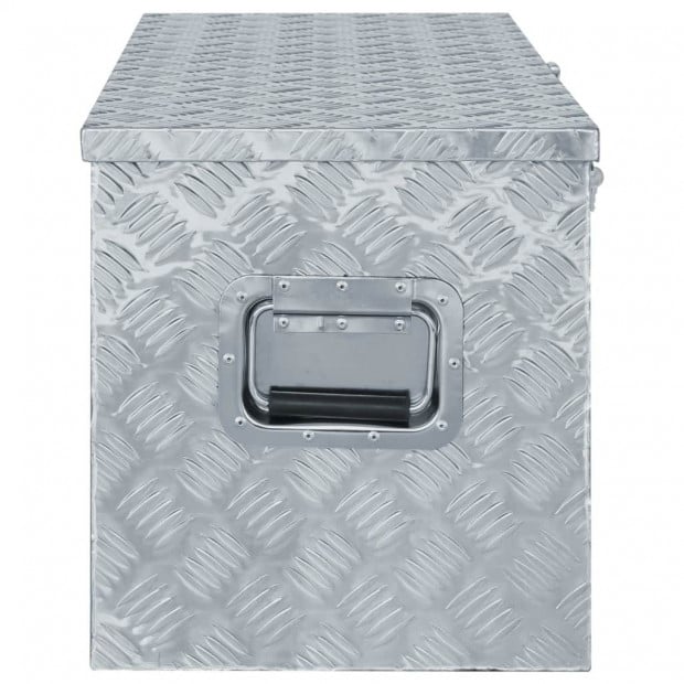 Aluminium Box For Tools 110.5x38.5x40 Cm Silver Image 2