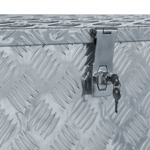 Aluminium Box For Tools 110.5x38.5x40 Cm Silver Image 4