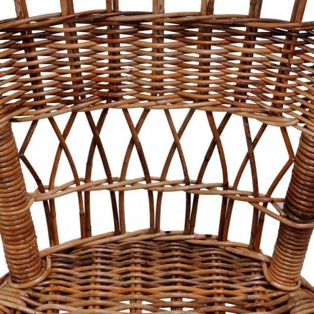 Outdoor Chair Natural Rattan Brown Image 4