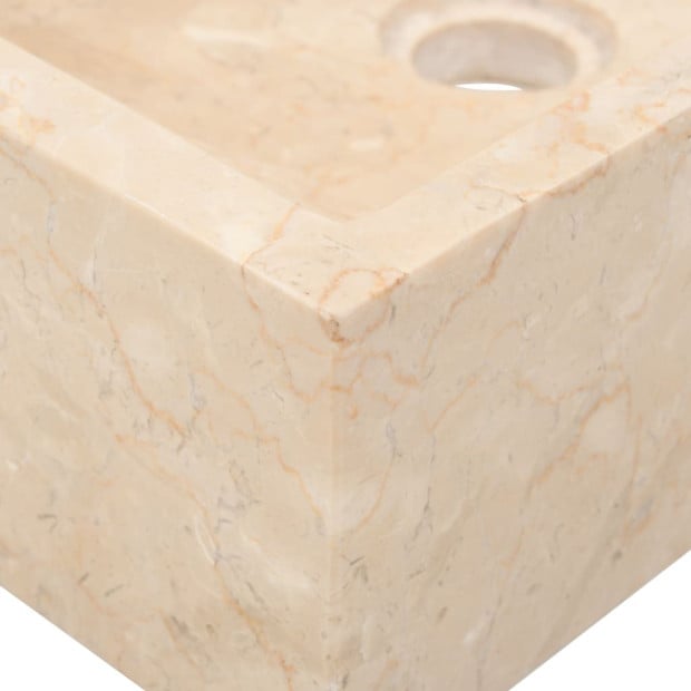 Sink 45x30x12 Cm Marble Cream Image 6