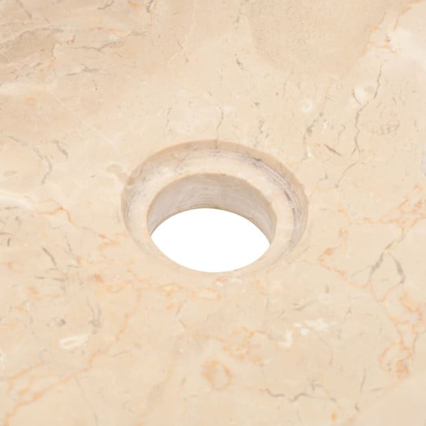 Sink 45x30x12 Cm Marble Cream Image 7