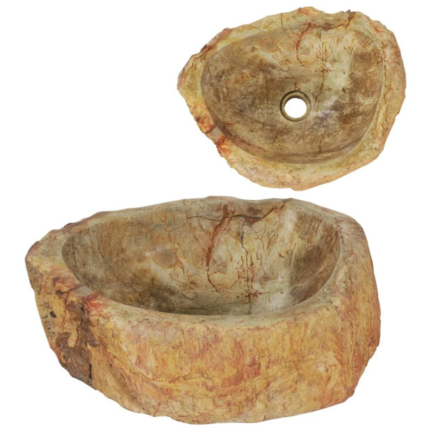Sink 45x35x15 Cm Fossil Stone Cream