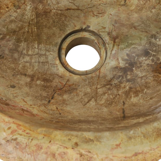 Sink 45x35x15 Cm Fossil Stone Cream Image 4