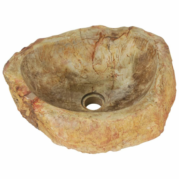 Sink 45x35x15 Cm Fossil Stone Cream Image 6