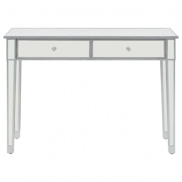 Mirrored Console Table Mdf And Glass 106.5x38x76.5 Cm Image 2