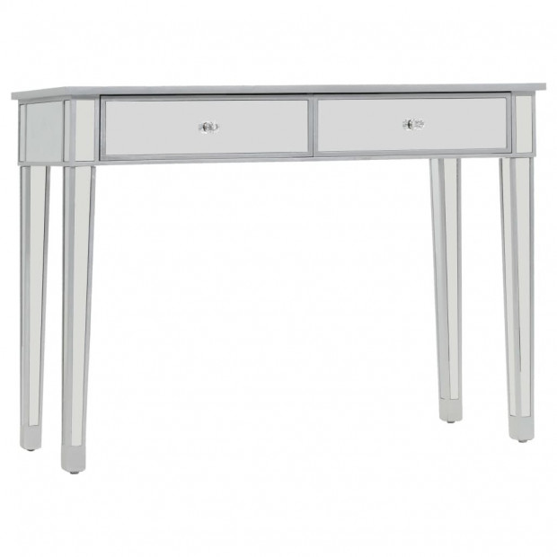 Mirrored Console Table Mdf And Glass 106.5x38x76.5 Cm Image 3