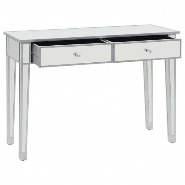 Mirrored Console Table Mdf And Glass 106.5x38x76.5 Cm Image 4