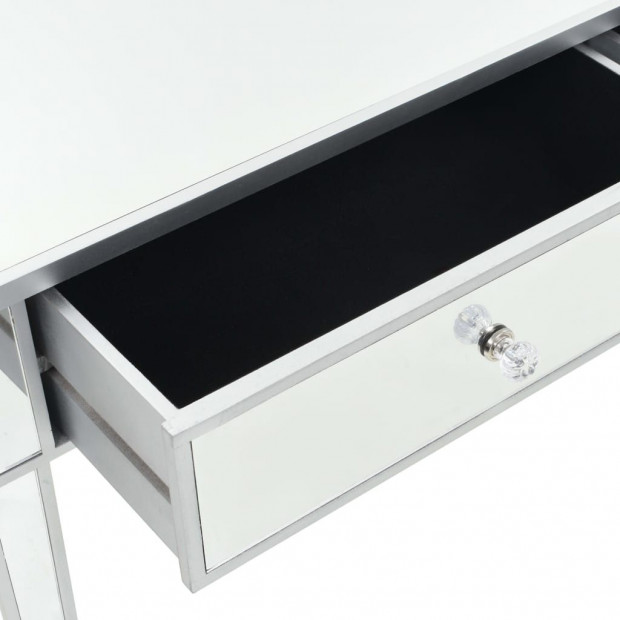 Mirrored Console Table Mdf And Glass 106.5x38x76.5 Cm Image 6