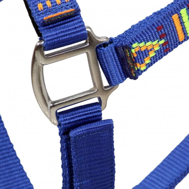 Head Collars 2 Pcs For Horse Nylon Size Cob Blue Image 5