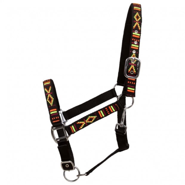 Head Collars 2 Pcs For Horse Nylon Size Cob Black Image 3