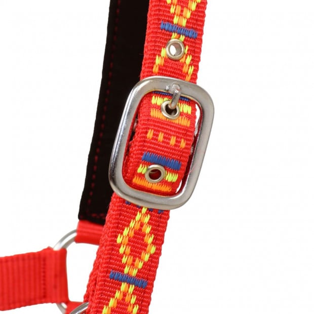 Head Collars 2 Pcs For Horse Nylon Size Full Red Image 4