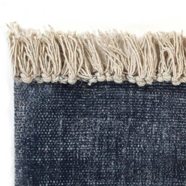 Kilim Rug Cotton 120x180 Cm Blue Image 3