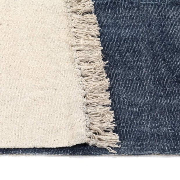Kilim Rug Cotton 160x230 Cm Blue Image 4