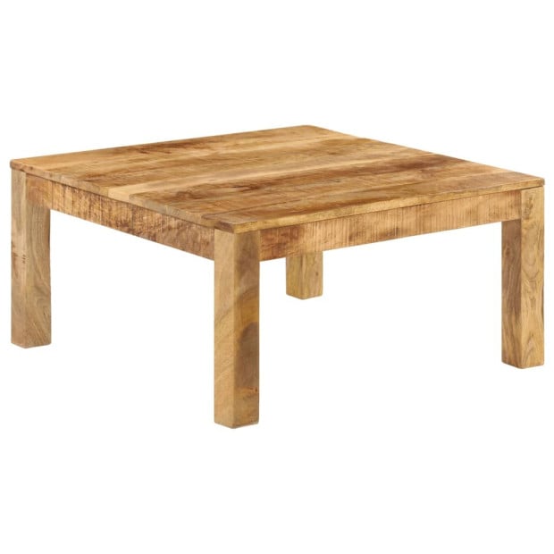 Coffee Table 80x80x40 Cm Solid Mango Wood Image 11