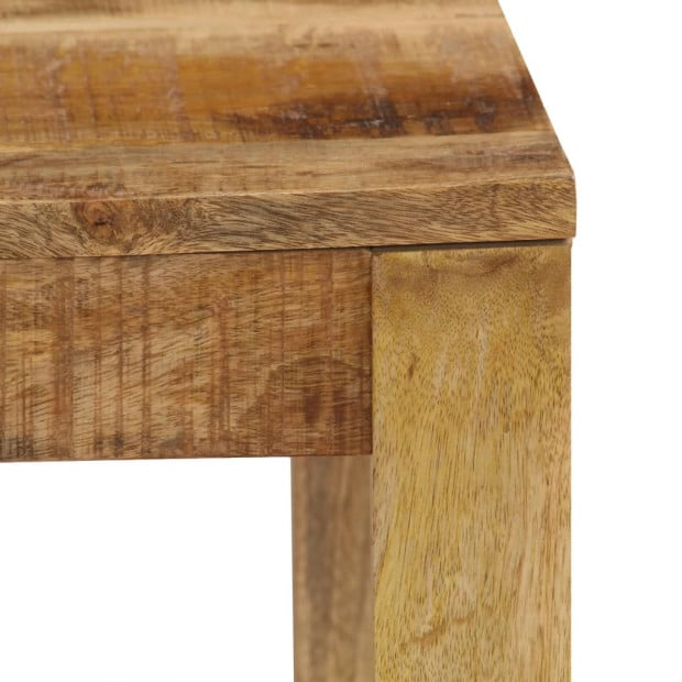 Coffee Table 80x80x40 Cm Solid Mango Wood Image 5