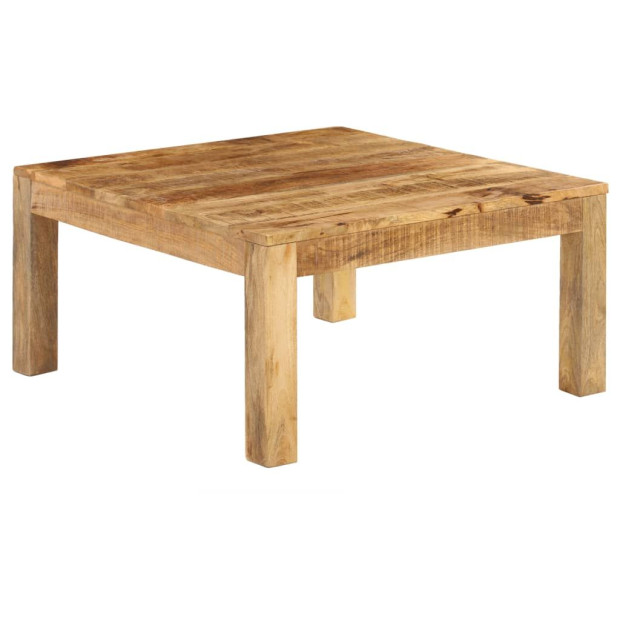Coffee Table 80x80x40 Cm Solid Mango Wood Image 10