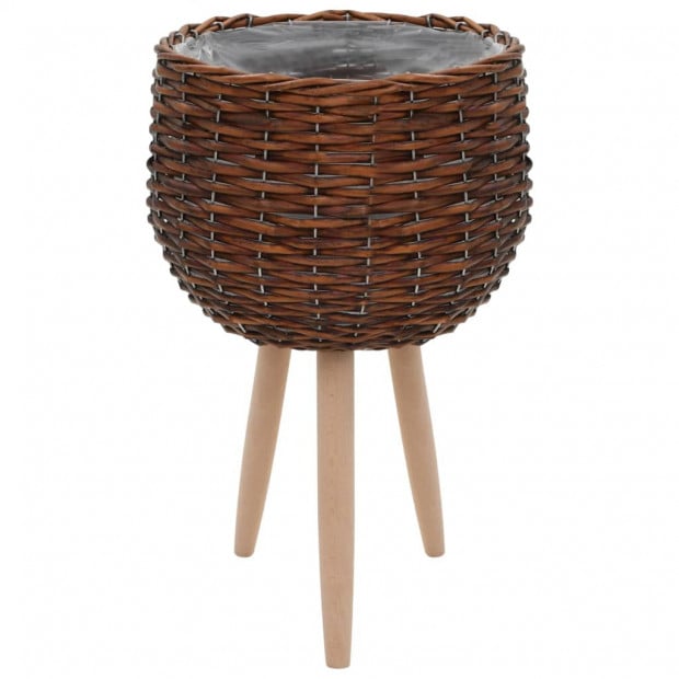 Planter 3 Pcs Wicker With Pe Lining Image 4