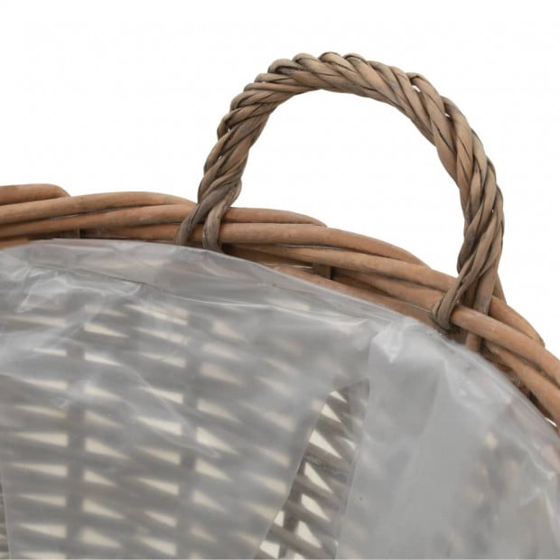 Raised Bed 4 Pcs Wicker With Pe Lining Image 5