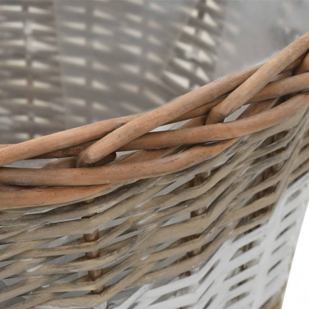 Raised Bed 4 Pcs Wicker With Pe Lining Image 6