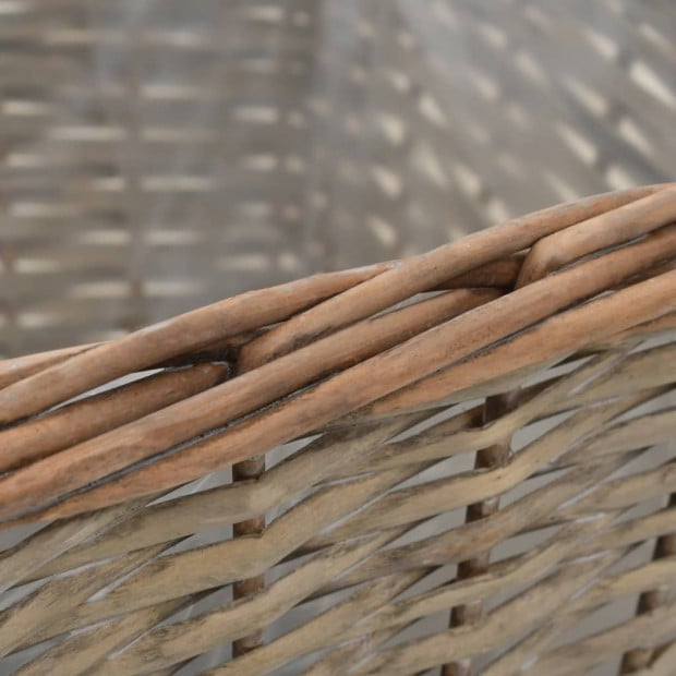 Raised Bed 3 Pcs Wicker With Pe Lining Image 2