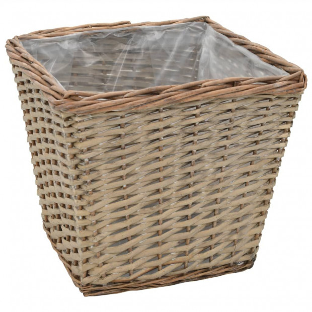 Raised Bed 3 Pcs Wicker With Pe Lining Image 5