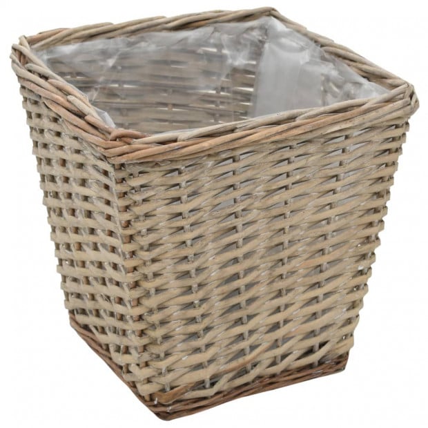 Raised Bed 3 Pcs Wicker With Pe Lining Image 6