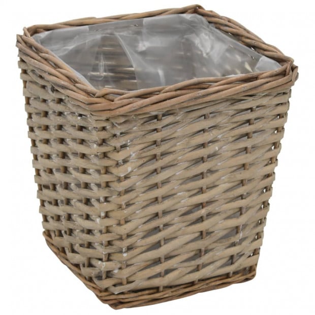 Raised Bed 3 Pcs Wicker With Pe Lining Image 7