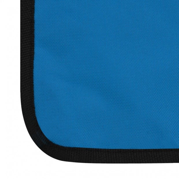 Folding Beach Mats 2 Pcs Steel And Fabric Blue Image 11