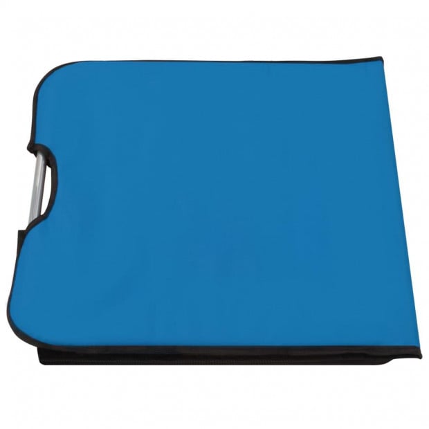 Folding Beach Mats 2 Pcs Steel And Fabric Blue Image 9