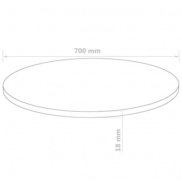 Table Top Round Mdf 700x18 Mm Image 6