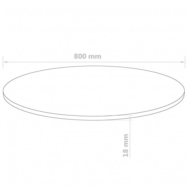 Table Top Round Mdf 800x18 Mm Image 6
