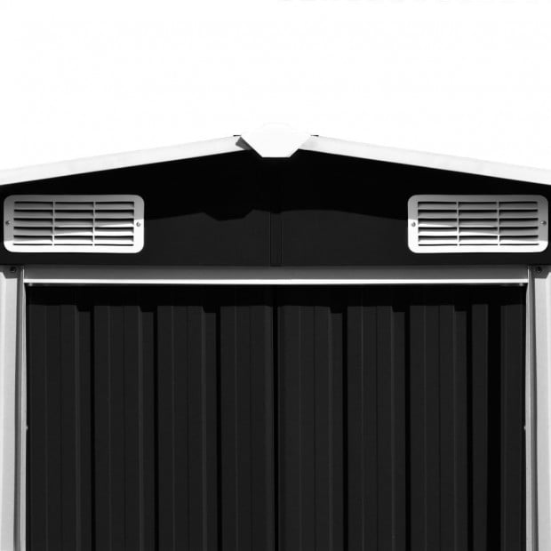 Garden Shed 257x497x178 Cm Metal Anthracite Image 3