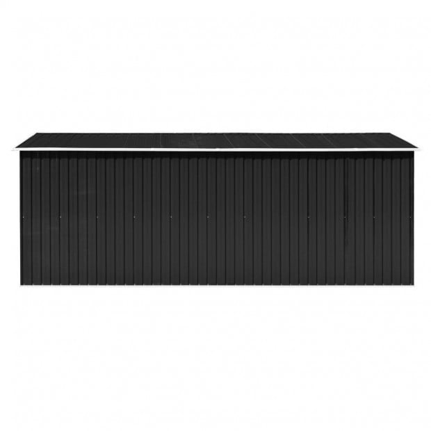 Garden Shed 257x497x178 Cm Metal Anthracite Image 7