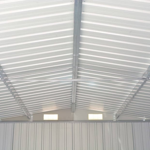 Garden Shed 257x497x178 Cm Metal Anthracite Image 8