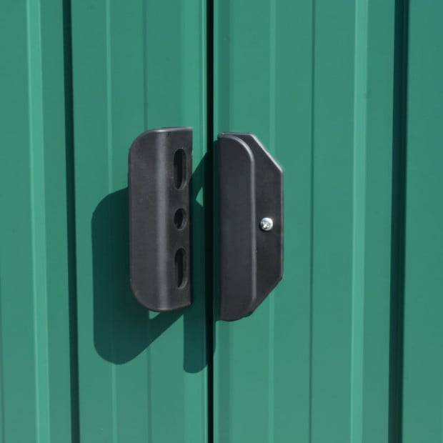 Garden Shed 257x597x178 Cm Metal Green Image 3