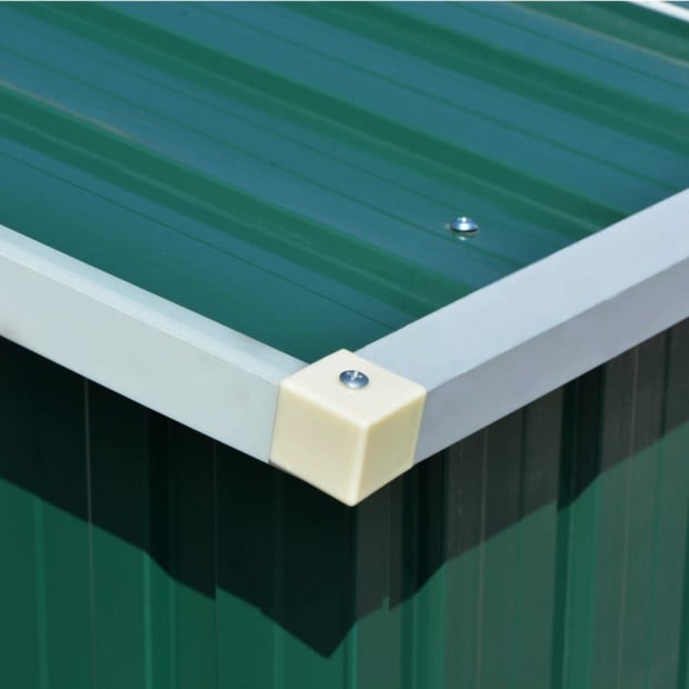 Garden Shed 257x597x178 Cm Metal Green Image 4