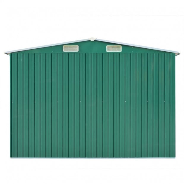 Garden Shed 257x597x178 Cm Metal Green Image 6