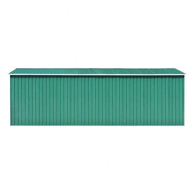 Garden Shed 257x597x178 Cm Metal Green Image 7