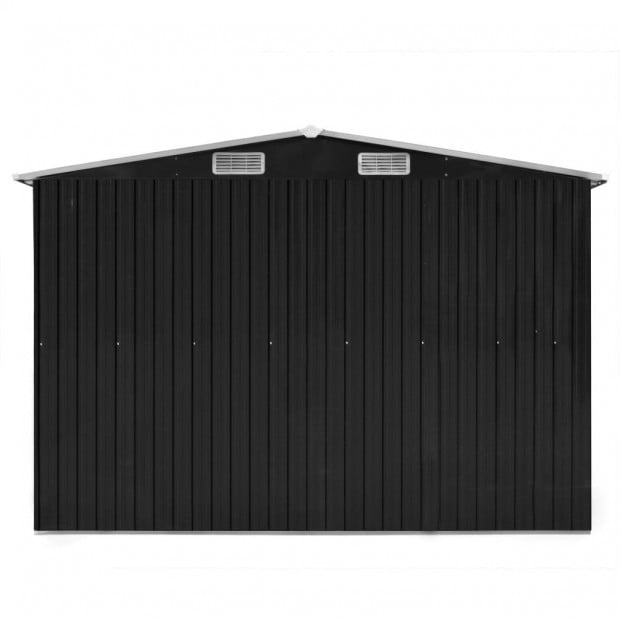 Garden Shed 257x597x178 Cm Metal Anthracite Image 6