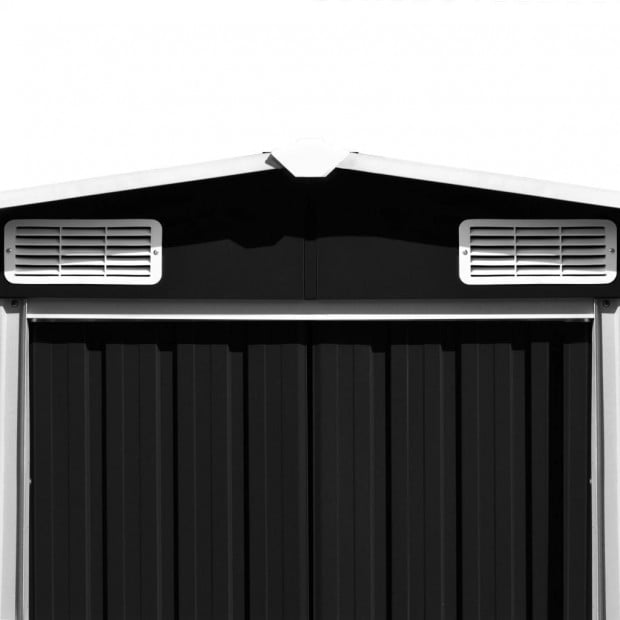 Garden Shed 257x597x178 Cm Metal Anthracite Image 8