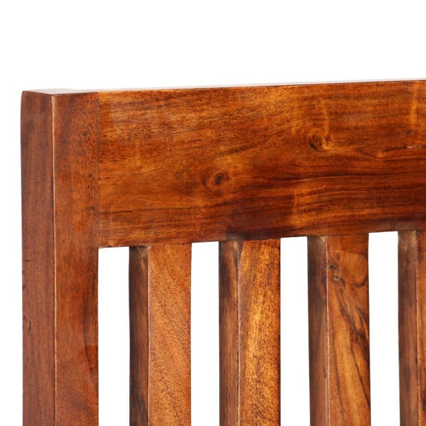 Dining Chairs 6 Pcs Solid Wood With Sheesham Finish Modern Image 4
